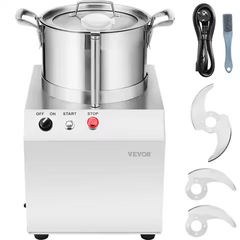 SucceBuy 6 10 15L Food Processor & Vegetable Chopper Food-Grade Stainless Steel Food Processor Chopp