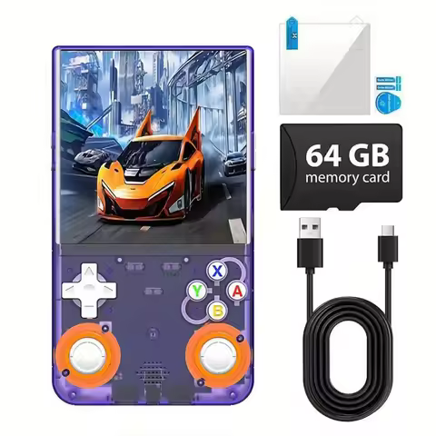 R36 Ultra Retro Handheld Game Console Linux System 4.0-inch IPS HD 4K 64G 20000 Classical Games Port