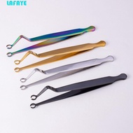 LAFAYE Body Piercing Tool, Stainless Steel Septum Piercing Tool Dermal Forceps, Creative Nose Stud N