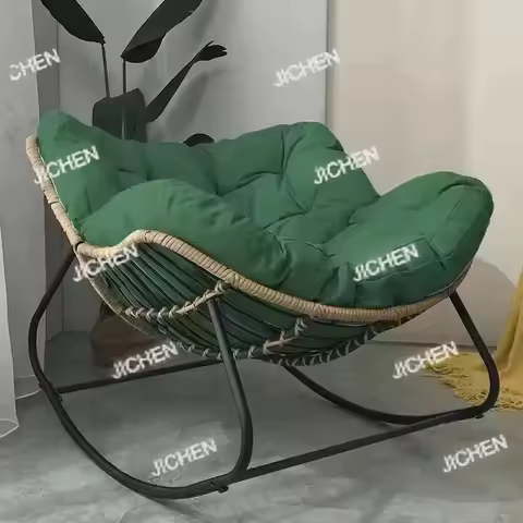 JC Luxury rattan rocking chair lounge chair modern design outdoor living room bedroom dining room us