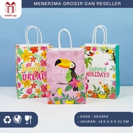 Kraft Paper Bag/Birthday Paper Bag/Cartoon Paper Bag/Birthday Gift Bag/Birthday Paper Bag/Motif Paper Bag I AK02R2