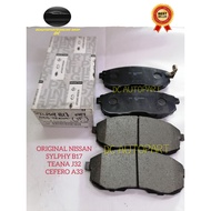 ORIGINAL NISSAN BRAKE DISC PAD FRONT SYLPHY B17 TEANA J32