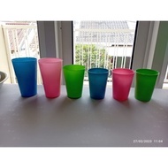 Glasses Per Dozen (Contents 12pcs) Plastic Cup/s Glass/s POLOS Glass/s Bright Colorful Glass/s 3379,