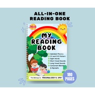 Phonics & Reading Workbook for Kids | A5 Alphabet, Vowels, Sight Words, CVC, Blends & Digraphs (Acti