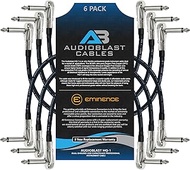 6 Units - 6 Inch - Audioblast HQ-1 - Ultra Flexible - Dual Shielded (100%) - Instrument Effects Peda