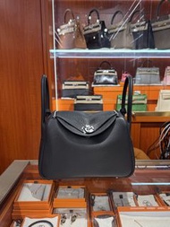 門市現貨 Hermes Lindy 26 黑銀 TC 歐票 G刻