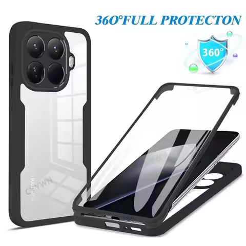 360 Full Body Screen Protector Transparent Case For Xiaomi Mi 15T Pro 5G Shockproof Phone Cover For 
