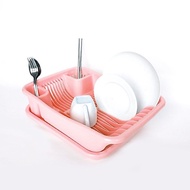 Yoshikawa Dish Rack with Tray size 39x27x12 cm RP08 - PInk