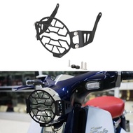 สำหรับ Honda Super Cub C125 2019-2024อุปกรณ์ป้องกันฝาครอบกระจังหน้าไฟหน้าสีดำ