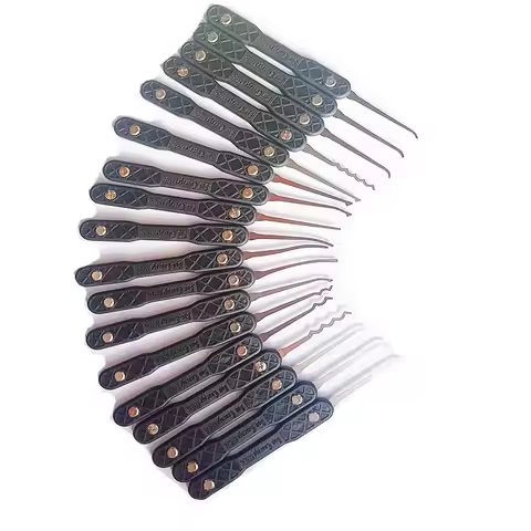 High Quality Bon Courage Kyreal Black Handle 18PCS Hooks Stainless Steel 0.5MM Thickness with 7 Tens