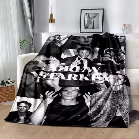 3D Drew Starkey Rafe Cameron Soft Plush Blanket,Flannel Blanket Throw Blanket for Living Room Bedroo