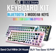 TOM680 TM680 Mechanical Keyboard DIY Kit Hotswap 3 modes bluetooth Wired 2.4G wireless RGB Light