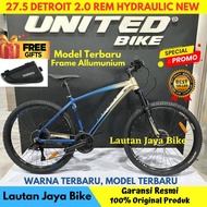SEPEDAUNG 27.5 MTB UNITED DETROIT 2.0 TERBARU - bicycle storeku