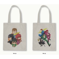 Black Canvas Zipper Tote Bag - Yu Yu Hakusho | Manga Manga Manga Manga