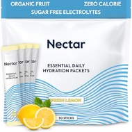 Nectar Hydration Packets - Electrolytes Powder Packets - No Sugar or Calories - Organic Fruit Liquid
