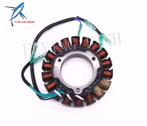 6AH-85510-00 Stator Assy for Yamaha 4-Stroke 15hp 20hp F15L F15S F20S F15C F20E F20P F20M Outboard E