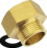 Premium 3/4 Zoll auf 1 Zoll Reduzierstück aus hochwertigem Messing robust und rostfrei Anschlussnipp