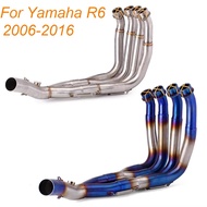 [Promotion] Motorcycle Exhaust Pipe Yamaha R6 Modified Exhaust Yamaha Stainless Steel Front Section 