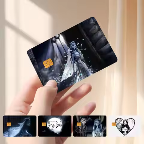 C-Corpse Bride Card Stickers Credit Card Protector Stickers Resist Scratches And Abrasions
