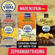 ♞,♘,♙VICENTE VIDAL MADE IN SPAIN REAL POTATO CRISPS, ORIGINAL,CHEESE &ONION, VEGAN POTATO