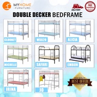 [Bulky] 8 Model Double Decker Metal Bed Frame ( Single / Super Single Available ) ( FREE DELIVER AND INSTALLATION )