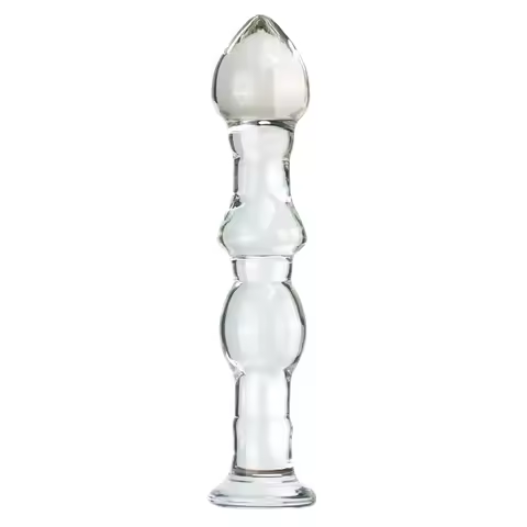Ball Pulling Beads Glass Anal Plug Male Female Ass Fun Insert Gay Adult Double Penetration Couples F