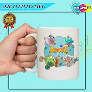 AXIE INFINITY INSPIRED WHITE MUG/AXIE INFINITY CUSTOMIZED/PERSONALIZED MUG/AXIE INFINITY GIFT IDEAS