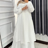 Isabella Dress Gamis Dewasa Polos Simple Bahan Crinkle Airflow Busui - Gamis Terbaru - Busana Muslim