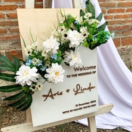 akrilik wedding sign / welcome sign / akrilik sign / papan ucapan / dekorasi lamaran