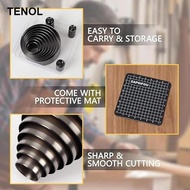 [TENOL] 9 Pieces Leather Circle Cutter Tool Set,Round Leather Cutting Dies,with Storage