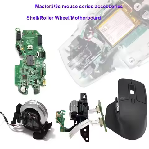 Replacement Parts for MX Master 3/3s Wireless Mouse Shell/Scroll Wheel/Mainboard/Side Scroll Wheel/S