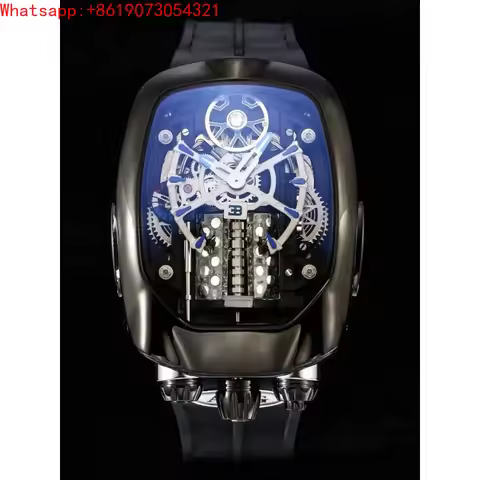 The Great Qin Empire Celestial Tourbillon Watch 16 Cylinder Engine Mechanical Men's Watch