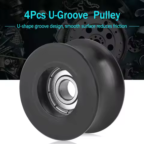 0840UU U Type UGroove Pulley Roller Wheel 8x39.5x20.1mm Roller Wheel Wheel U‑Type Pulley U‑ Pulley
