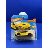 Hot Wheels Corvette C7 Z06 Convertible Short Card Yellow
