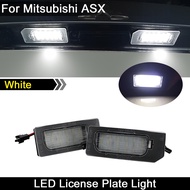 2pcs  White LED License Plate Light Number Plate Lamp For Mitsubishi ASX 2011-2020