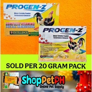 PROGEN-Z (20 GRAMS) WATER SOLUBLE MULTIVITAMINS AND PROBIOTICS FOR BIRDS BIRD FOOD