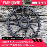 PASS QUEST ROTOR Crank Chainring 3mm Offset Narrow Wide Teeth Special Chainwheel for Rotor VEGAST AL