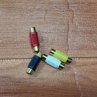 BIG Rca Female to Female Connector Extender Plug Jack 1Pin AV Audio Video Line Extension Rca Connect