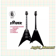 BLW Evader V shape Electric guitar gitar Karen V 🎸 Free Bag and Cable