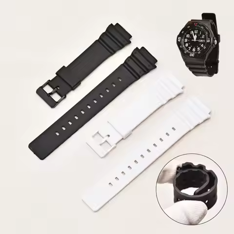 18mm Resin Watch Strap for Casio MRW-200H men Watch Band Sport Waterproof Soft Bracelet Watch Access