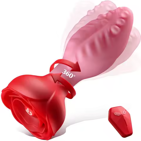 Rose Swaying Soft Anal Plug APP Anal Vibrator Men Prostate Massager Unisex Electric Anal Plugs Femal