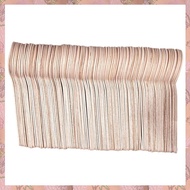 (NVIS) 600Pcs Disposable Wooden Spoon Mini Ice Cream Spoon Wood Western Dessert Scoop