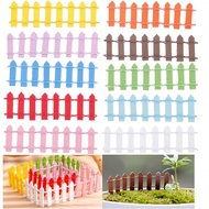 Miniature Fairy Garden Fence,Fairy Garden Accessories Outdoor Wood Picket Fence,10 PCS DIY Flowerpot