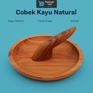 Mahogany Mortar & Pestle Set 22cm Wood Mortar & Pestle Mortar and Pestle