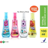 [BPOM] Vitalis Exotic Body Scent Switzerland Surprise | Caribbean Getaway | Tokyo Wonder 100ML By Ch