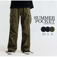 Cargo Pants Celana Panjang Seluar Lelaki Pants Men Cargo Seluar Kargo Lelaki