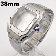 QX 38mm Case NH35/nh36 Case Square Case 316L Stainless Steel Case Sapphire Glass Suitable For NH35/n