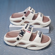 IELGY รองเท้าแตะ EVA แฟชั่นผู้หญิงรองเท้าเสริมส้นกันลื่นรองเท้าแตะสำหรับเดินชายหาดผู้หญิง