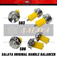 SALAYA ORIGINAL HANDLE BALANCER END BAR CNC ALLOY UNIVERSAL 1 SET Y15 V1 V2 / Y16 / LC135 / RS150 / 