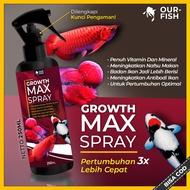 Vitamin Feed Ornamental Fish GROWTH MAX For Koi Fish Arowana Louhan Koki Goldfish Mas Koki Channa Ch